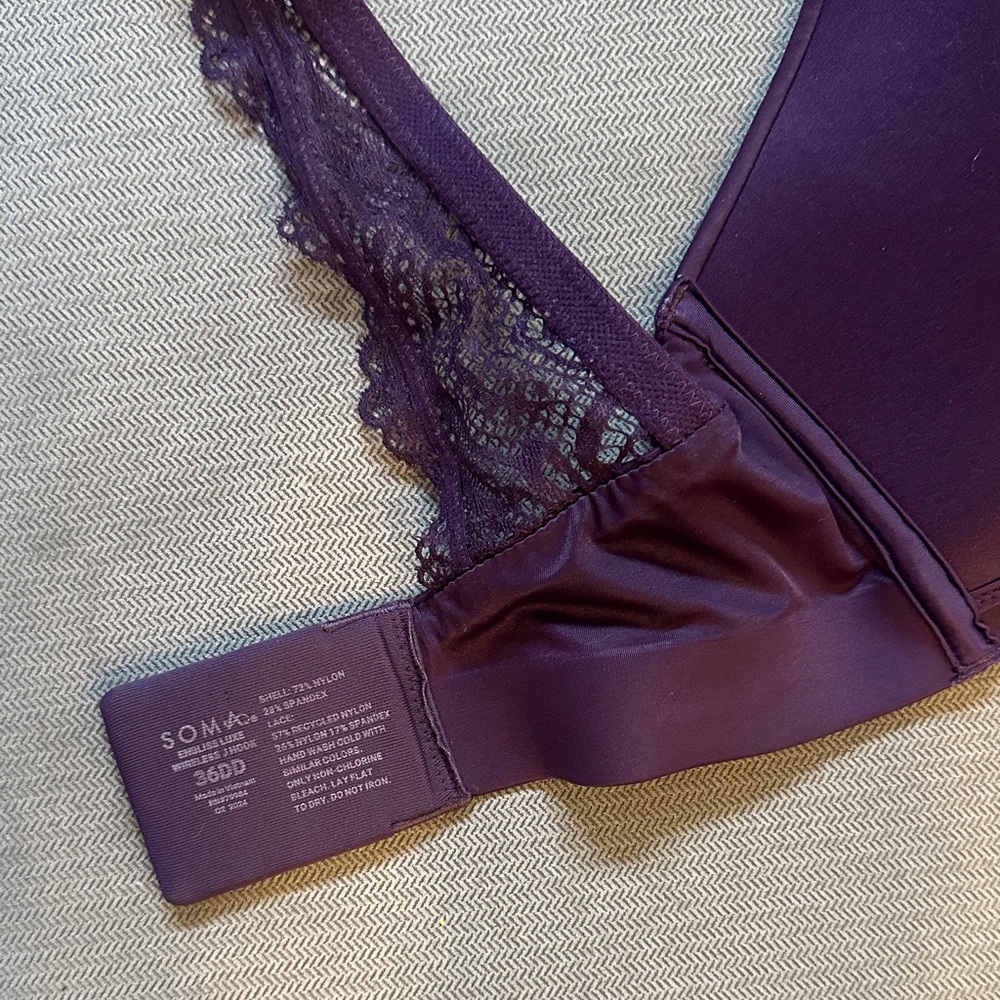 Soma Deep Purple Women's Bra - Picture 2 of 3